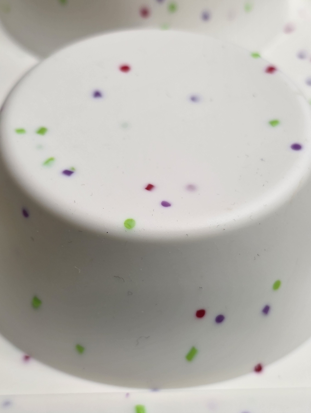 CAKETIME White Confetti Silicone Muffin Pan 2- 12-Cup Nonstick Baking Mold - Picture 7 of 7
